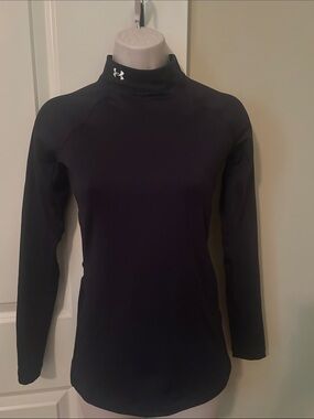 Under Armour Coldgear Black Women’s Long-Sleeve Mock Neck Performance Top